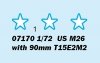 Trumpeter 07170 US M26 with 90mm T15E2M2 (1:72)
